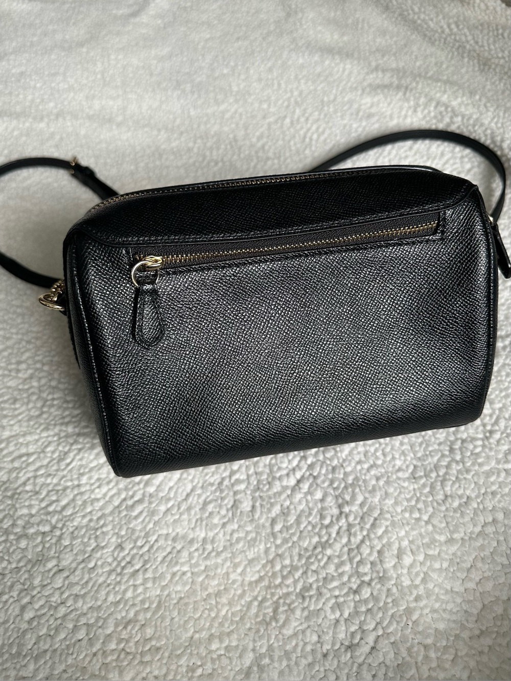 Coach Mini Bennett Crossbody Bag Black Crossgrain Leather F76629 Gold Hardware - Picture 8 of 14